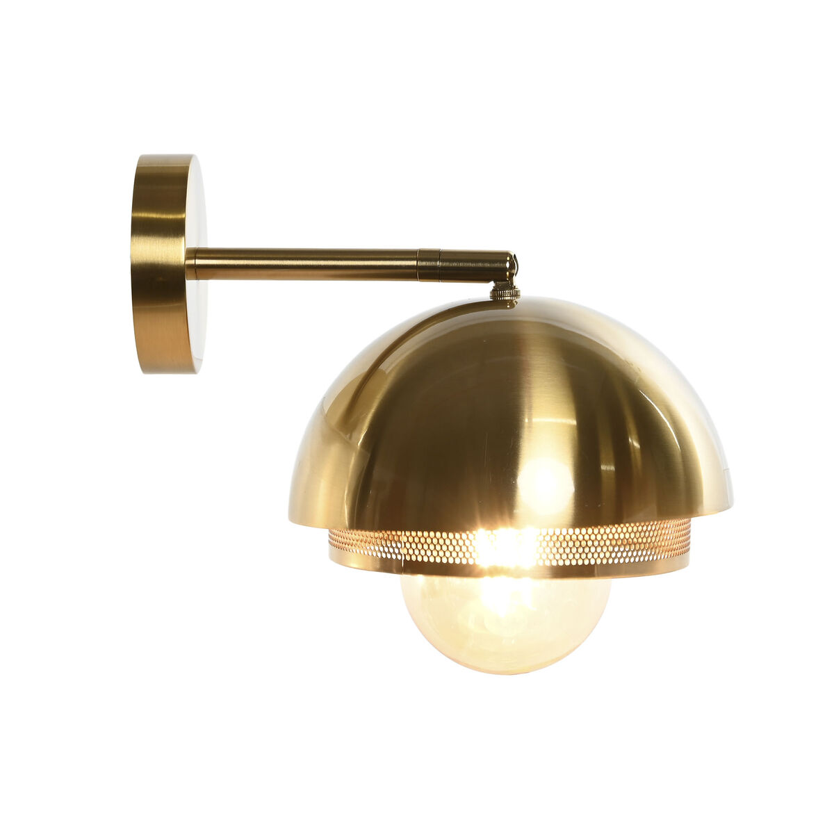 Vägglampa DKD Home Decor Gyllene Metall Järn 50 W Modern 220 V 20 x 24 x 16 cm