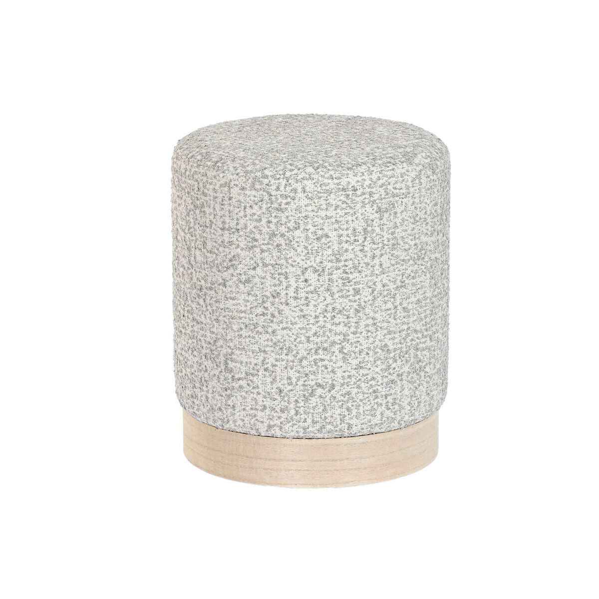 Fotpall DKD Home Decor 32 x 32 x 38 cm Scandi Ljusgrå