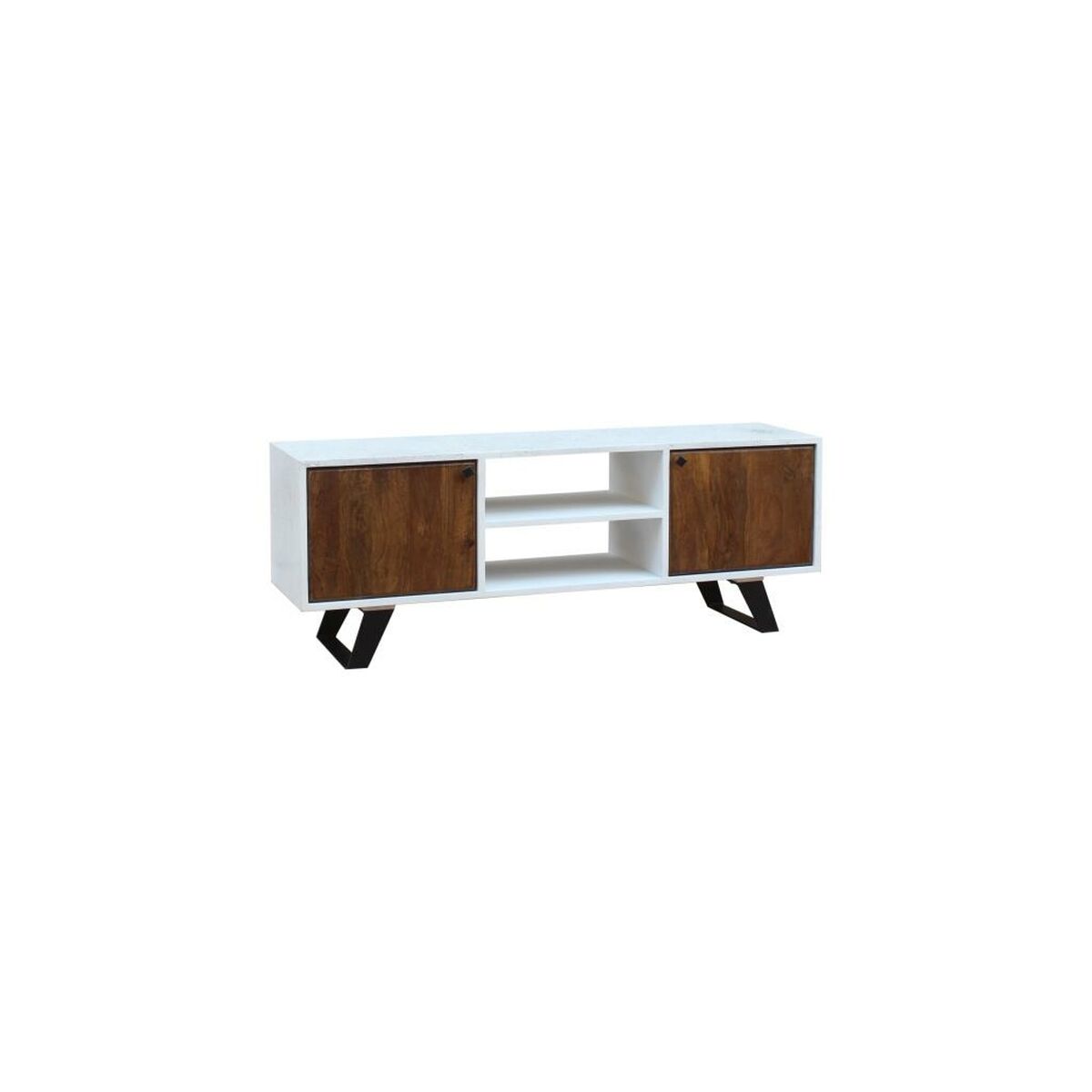 TV-möbler DKD Home Decor Vit 135 x 35 x 40 cm Metall Mangoträ