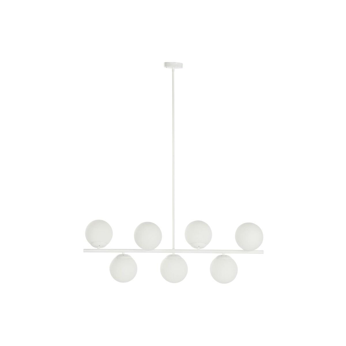 Taklampa DKD Home Decor 98 x 45 x 30 cm Glas Metall Vit 50 W