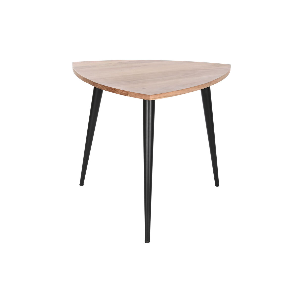 Soffbord DKD Home Decor Metall Akaciaträ 90 x 90 x 76 cm