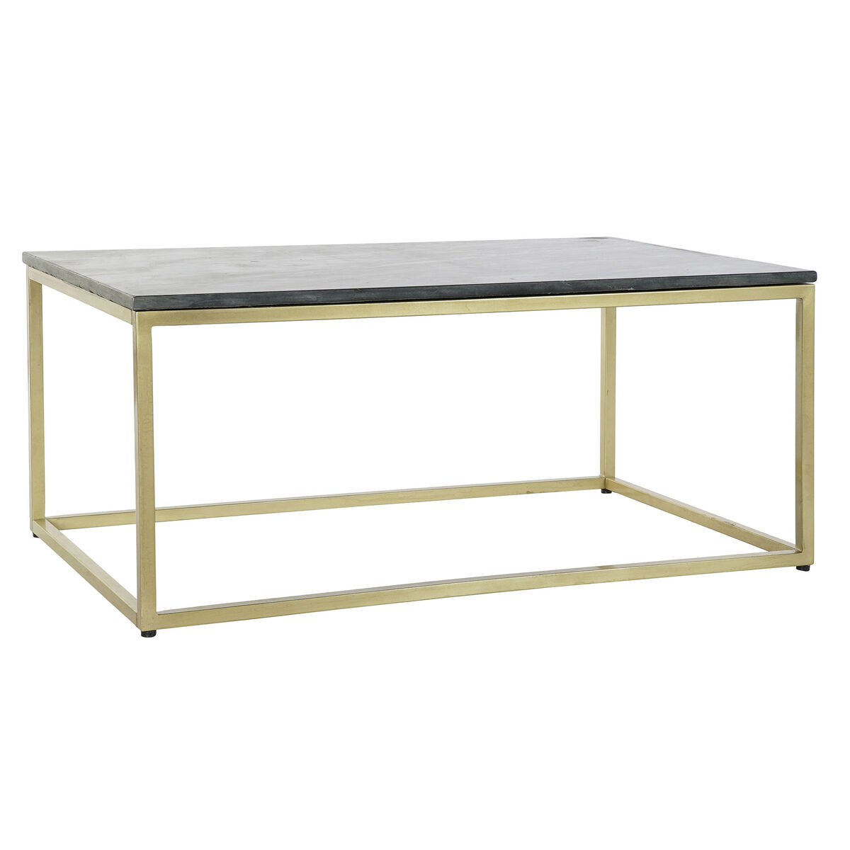 Soffbord DKD Home Decor Svart Gyllene Marmor Järn 100 x 61 x 43 cm