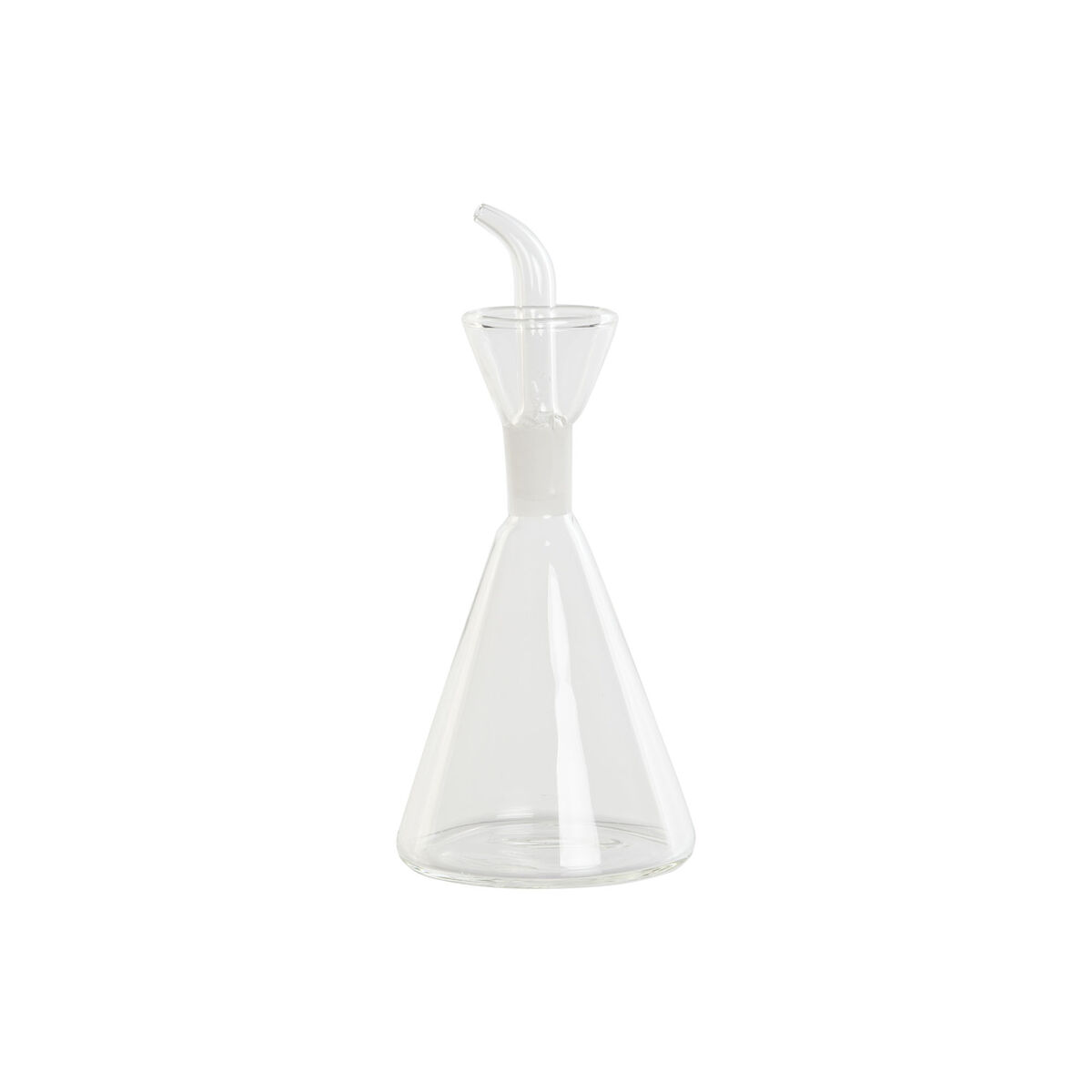 Oljeflaska DKD Home Decor Transparent Borosilikatglas 125 ml 7 x 7 x 16 cm