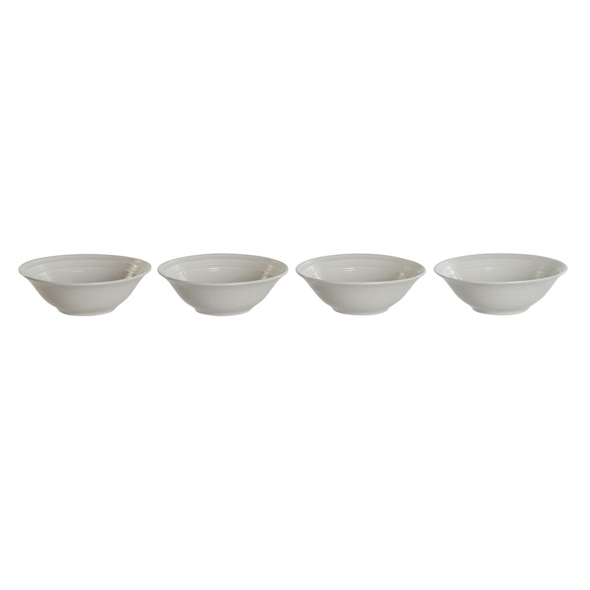 Skålset DKD Home Decor Vit Porslin 17 x 17 x 7 cm