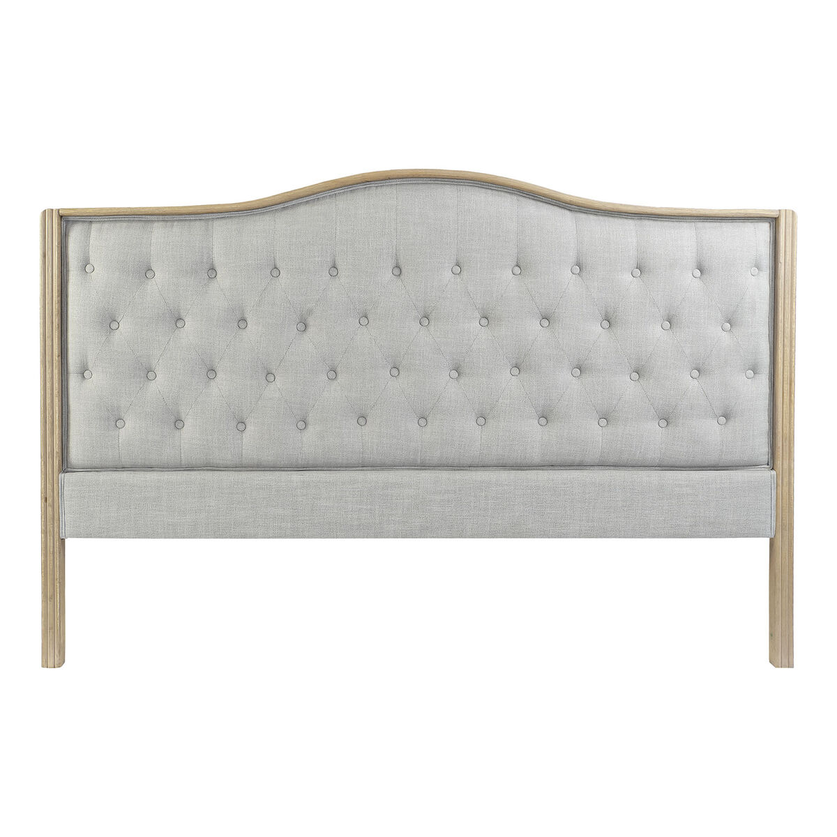 Sänggavel DKD Home Decor Mörkgrå Gummiträ 160 x 10 x 120 cm