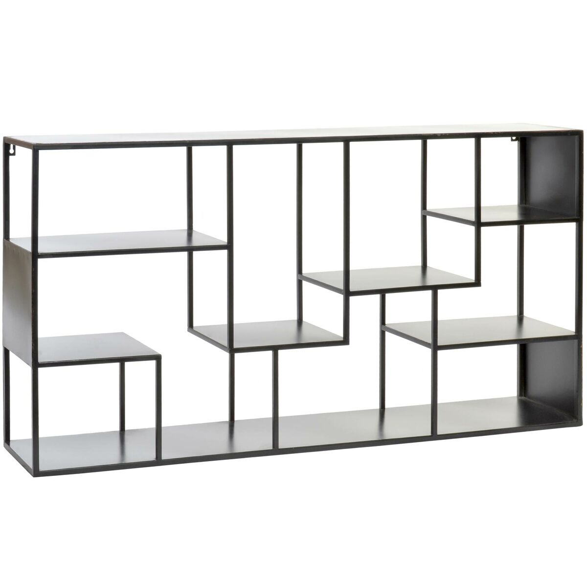 Bokhylla DKD Home Decor Svart Metall 120 x 20 x 60 cm