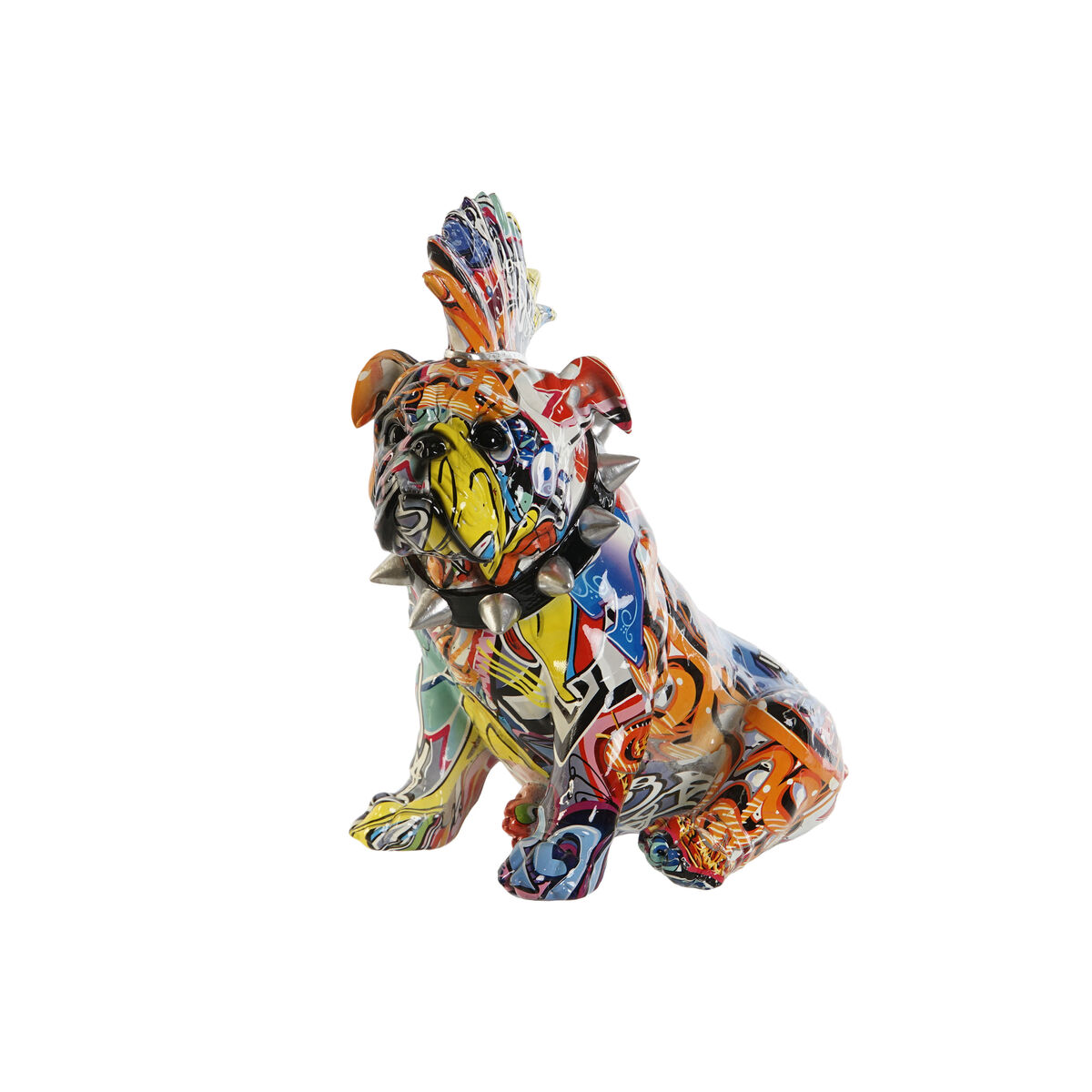Prydnadsfigur Home ESPRIT Multicolour Hund 17 x 25 x 27 cm