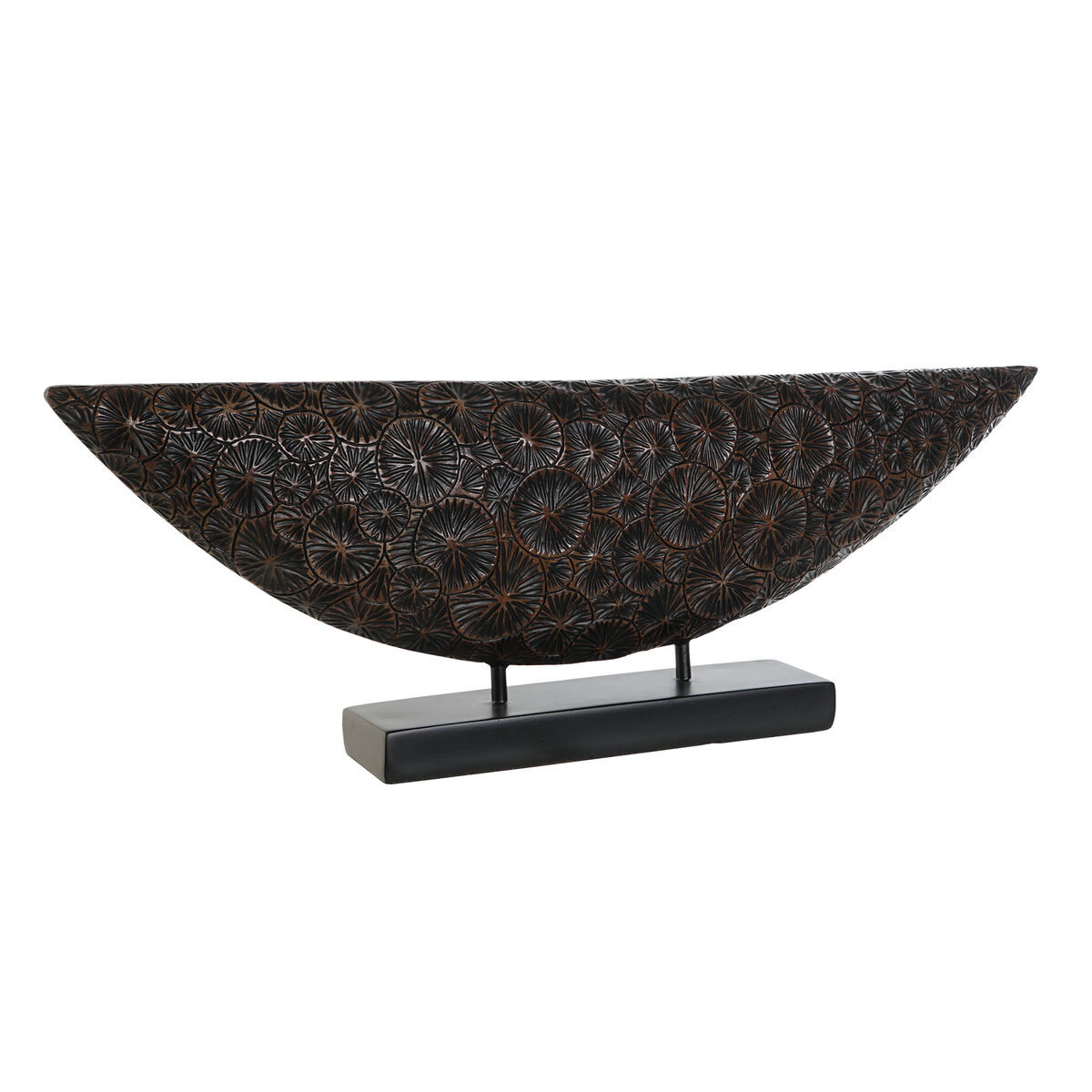 Prydnadsfigur Home ESPRIT Brun Svart Kolonial 66 x 8 x 23 cm