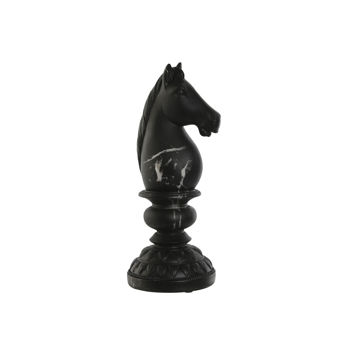 Prydnadsfigur Home ESPRIT Svart Häst 13 x 13 x 33 cm