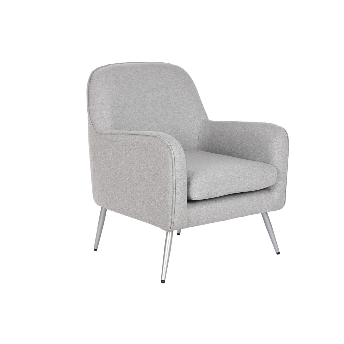 Fåtölj Home ESPRIT Grå Silvrig 71 x 68 x 81 cm