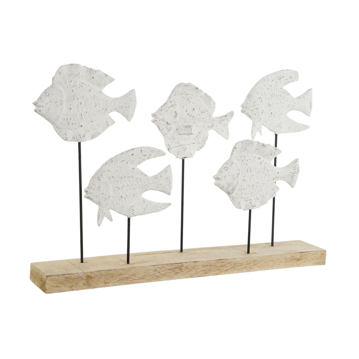 Prydnadsfigur Home ESPRIT Vit Naturell Spiraler Medelhavs 51 x 7,5 x 36 cm