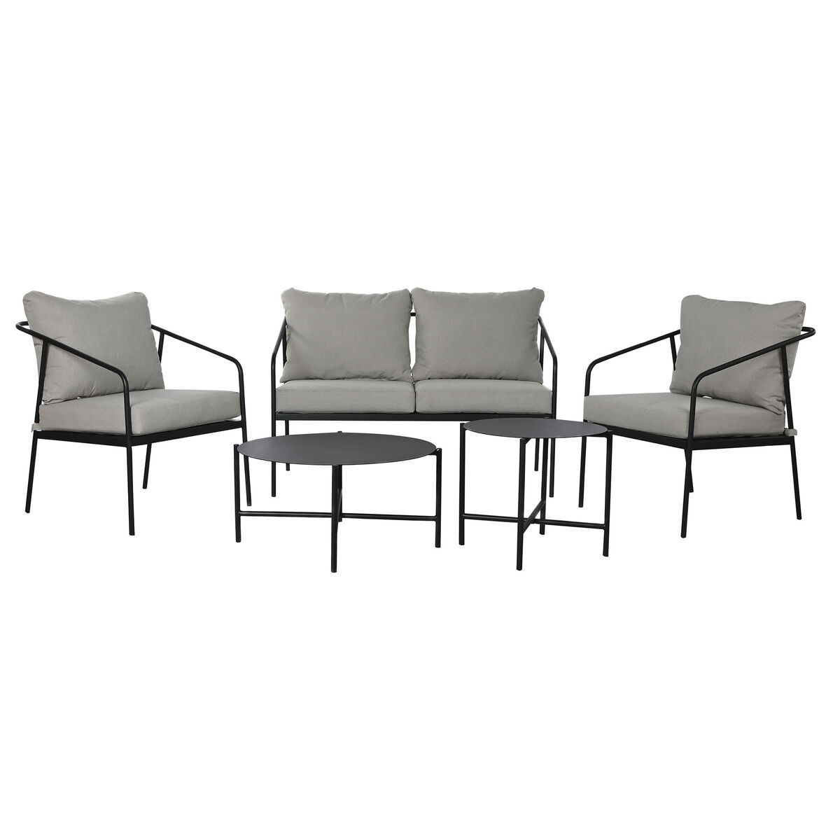 Set med bord, bänk och 2 stolar Home ESPRIT Stål 121 x 70 x 75 cm