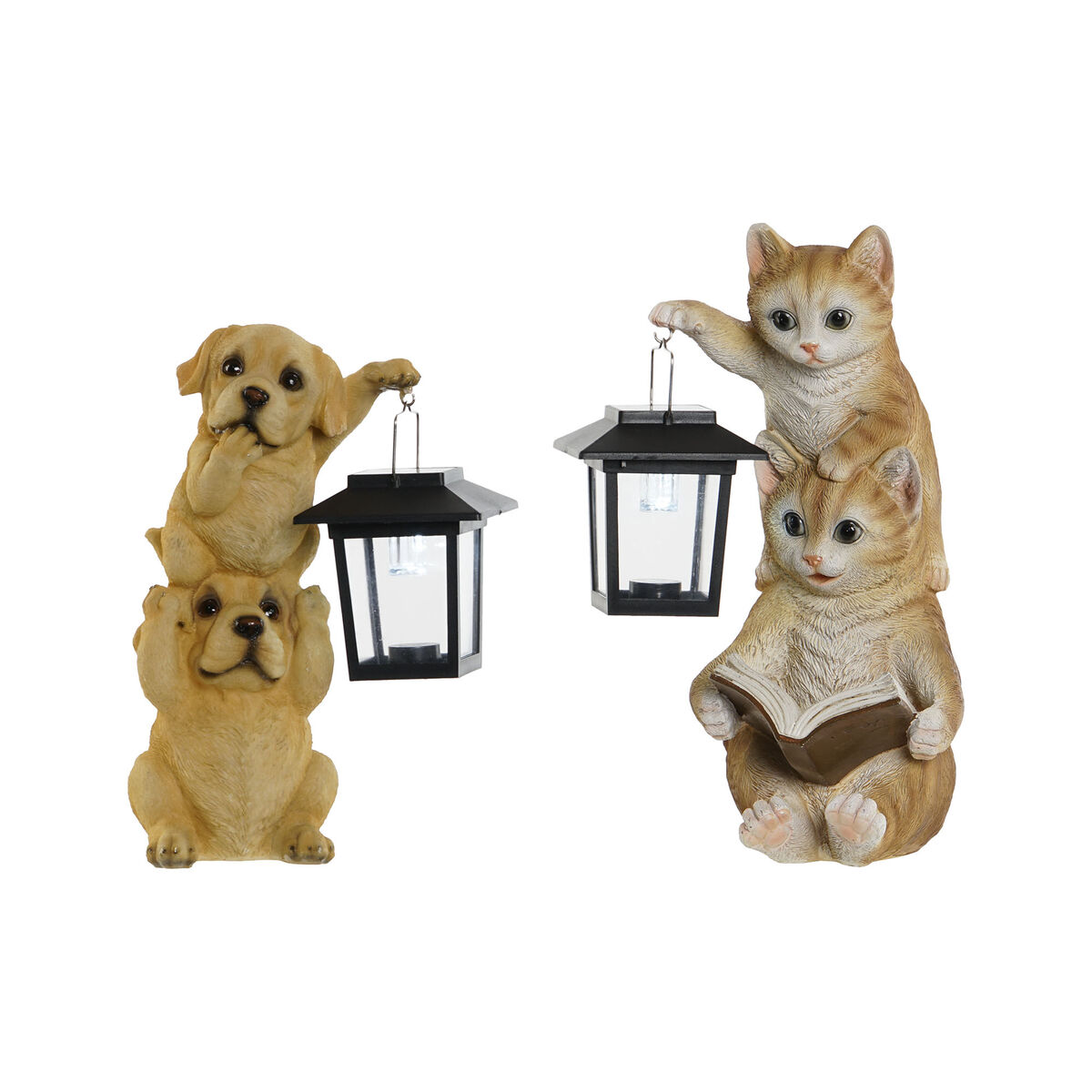 Dekorativ Trädgårdsfigur Home ESPRIT Harts 17,5 x 14 x 24 cm (2 antal)