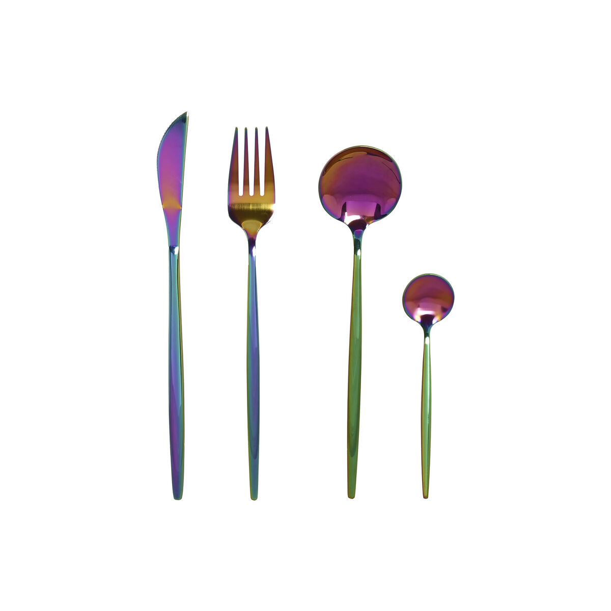 Bestick Home ESPRIT Rostfritt stål 3 x 1,5 x 13 cm 16 Delar