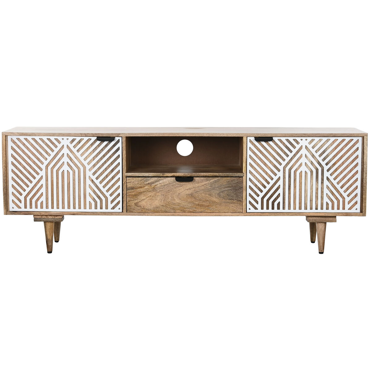 TV-möbler Home ESPRIT Vit Mangoträ 160 x 41 x 55 cm