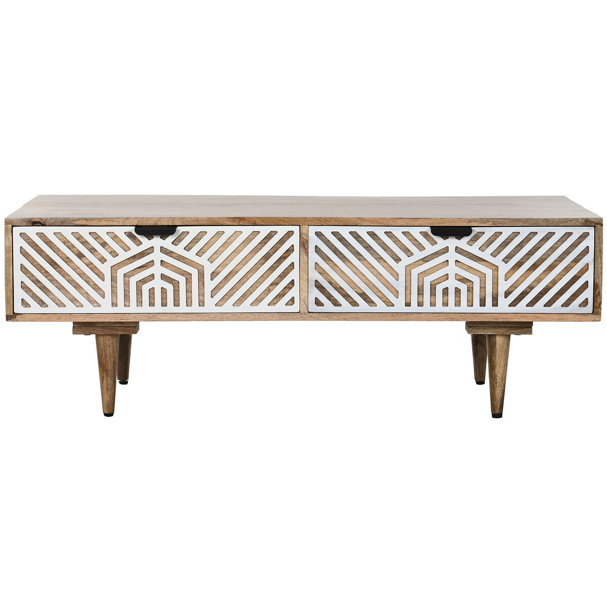 Soffbord Home ESPRIT Vit Mangoträ 115 x 60 x 40 cm