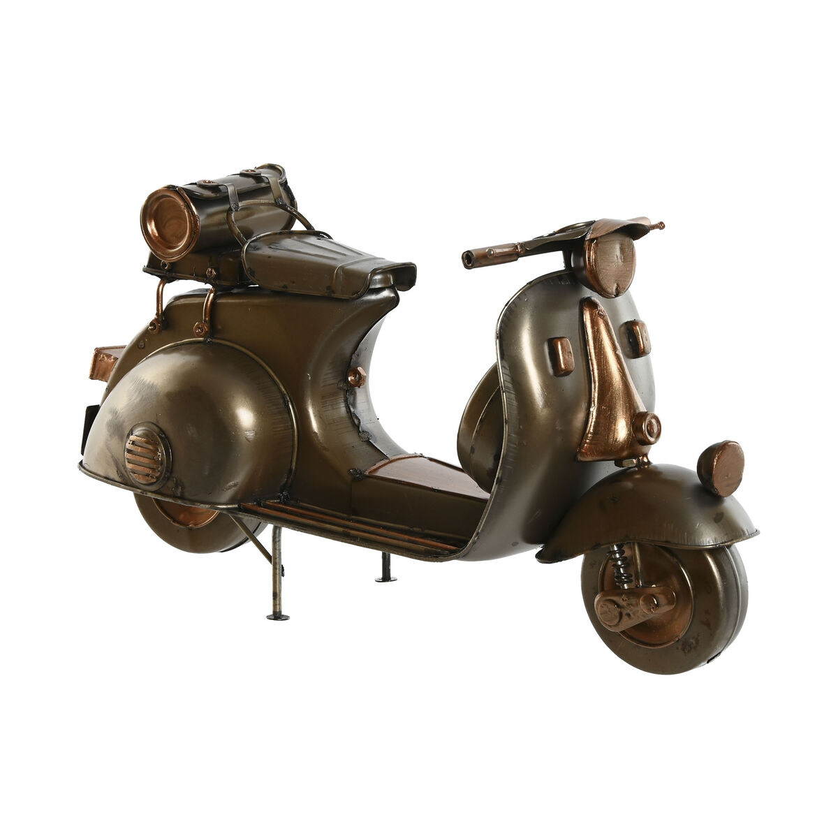 Prydnadsfigur Home ESPRIT Champagne Silvrig Vespa Vintage 28 x 11 x 17 cm