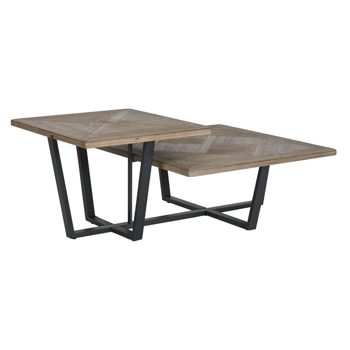 Soffbord Home ESPRIT Svart Naturell Metall Granträ 118 x 78 x 45 cm