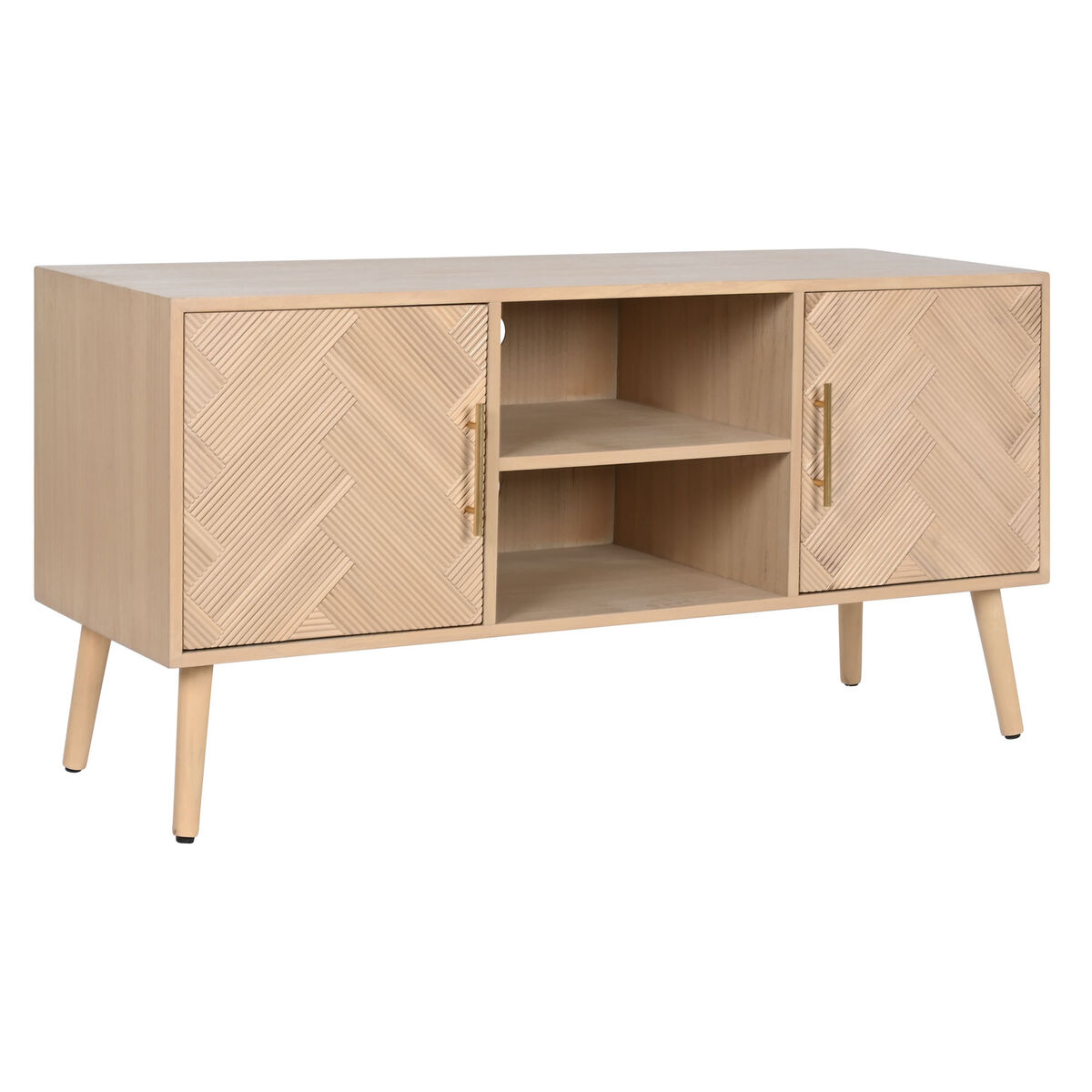 TV-möbler Home ESPRIT Naturell Paulowniaträ Trä MDF 120 x 40 x 60 cm