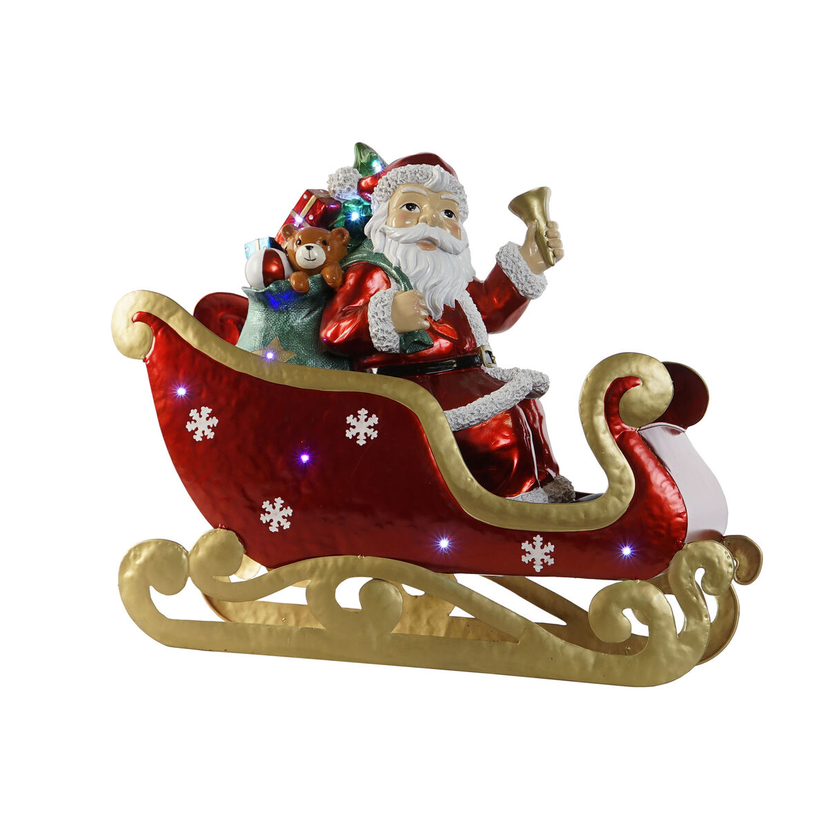 Julgranskula Home ESPRIT Röd Multicolour Tomte 64 x 26 x 60 cm
