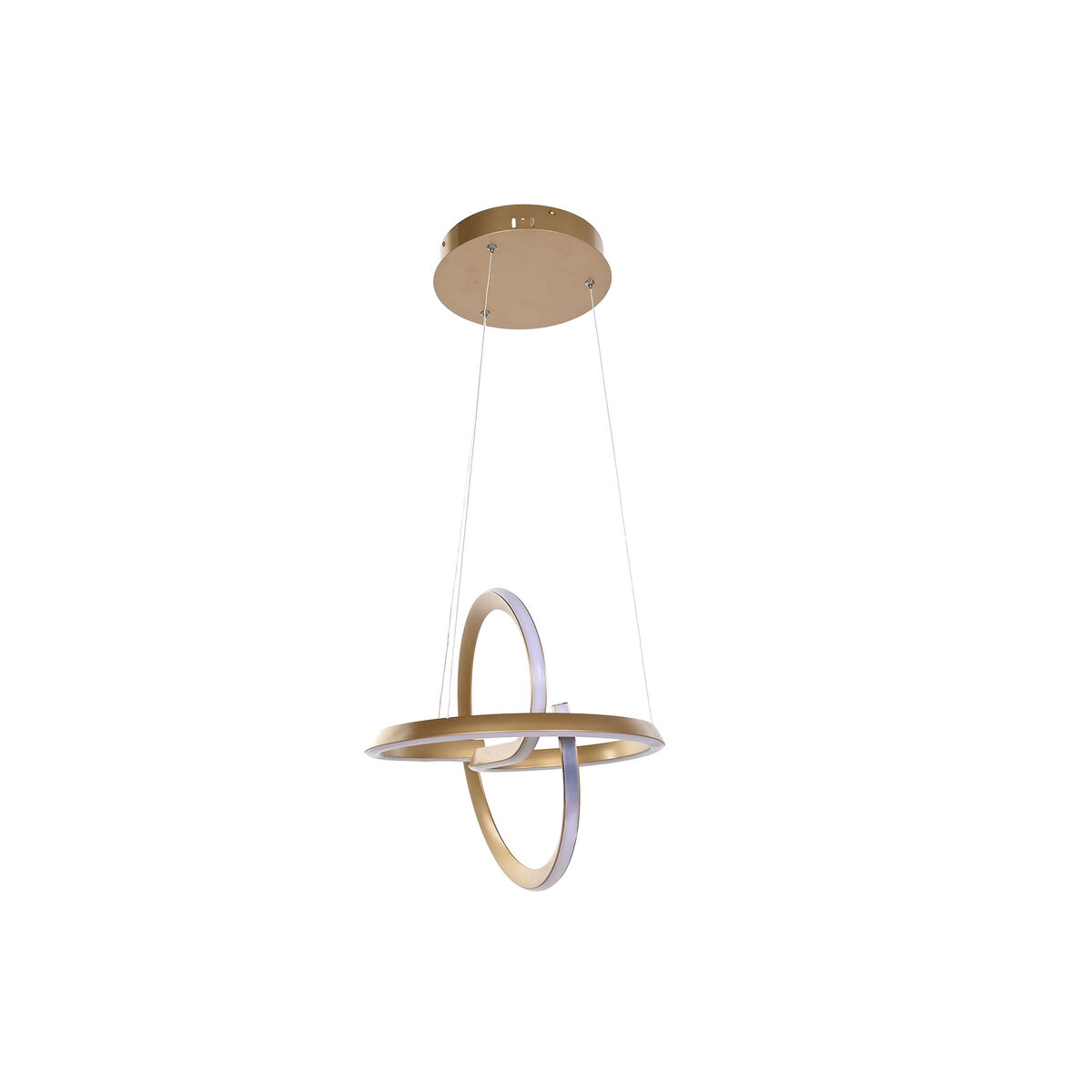 Taklampa Home ESPRIT Vit Gyllene Silikon Aluminium 55 W 40 x 40 x 42 cm