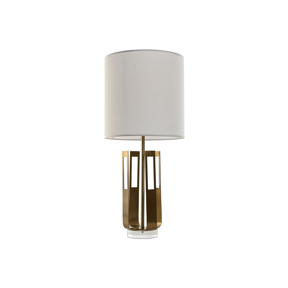Bordslampa Home ESPRIT Vit Gyllene Järn 50 W 220 V 35 x 35 x 78 cm