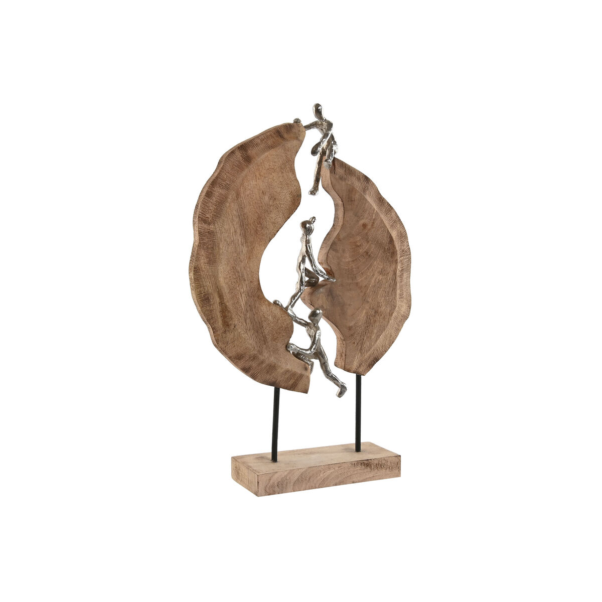 Prydnadsfigur Home ESPRIT Brun Silvrig 35 x 9 x 52 cm