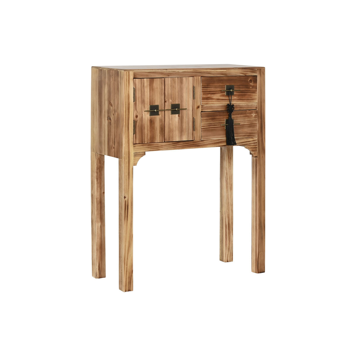 Konsol Home ESPRIT Svart Gran Trä MDF 64 x 26 x 83 cm