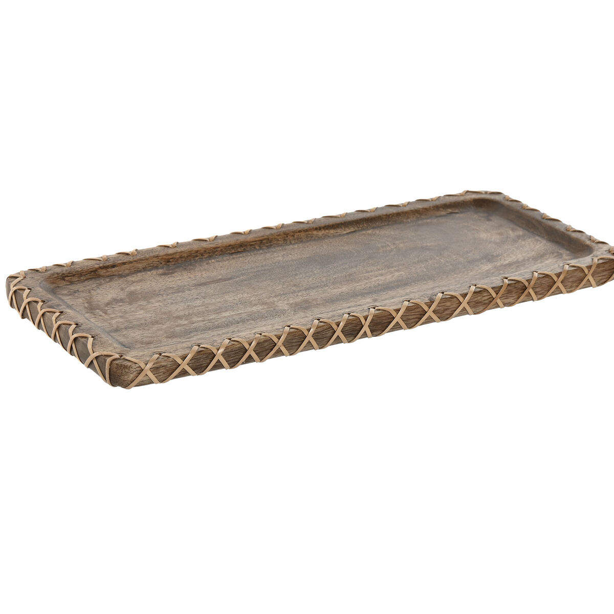 Bordsdekoration Home ESPRIT Naturell Mangoträ Kolonial 33 x 13 x 1,25 cm