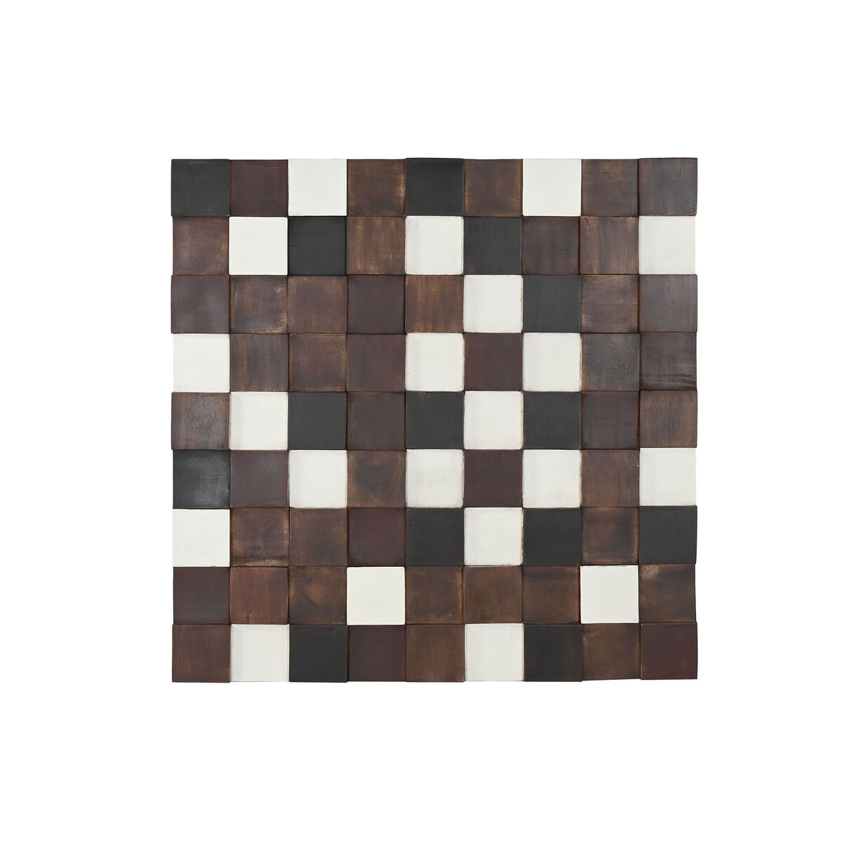 Väggdekoration Home ESPRIT Vit Svart Naturell Modern 90 x 4 x 90 cm