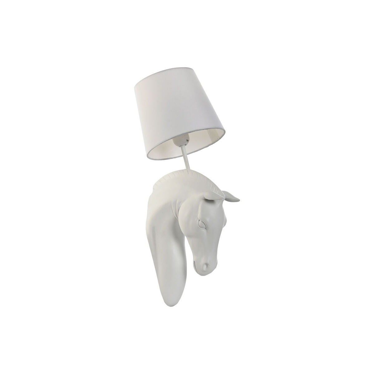 Vägglampa Home ESPRIT Vit Modern Häst Antikbehandlad 220 V 18 x 21,5 x 50,5 cm (2 antal)
