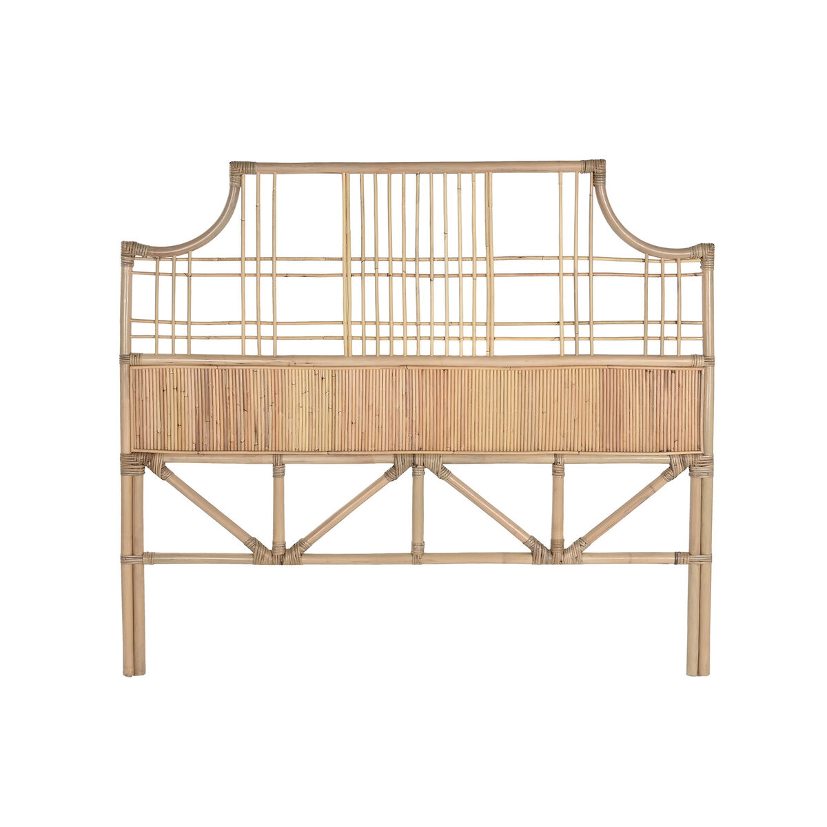 Sänggavel Home ESPRIT Naturell 153 X 3 X 138 cm