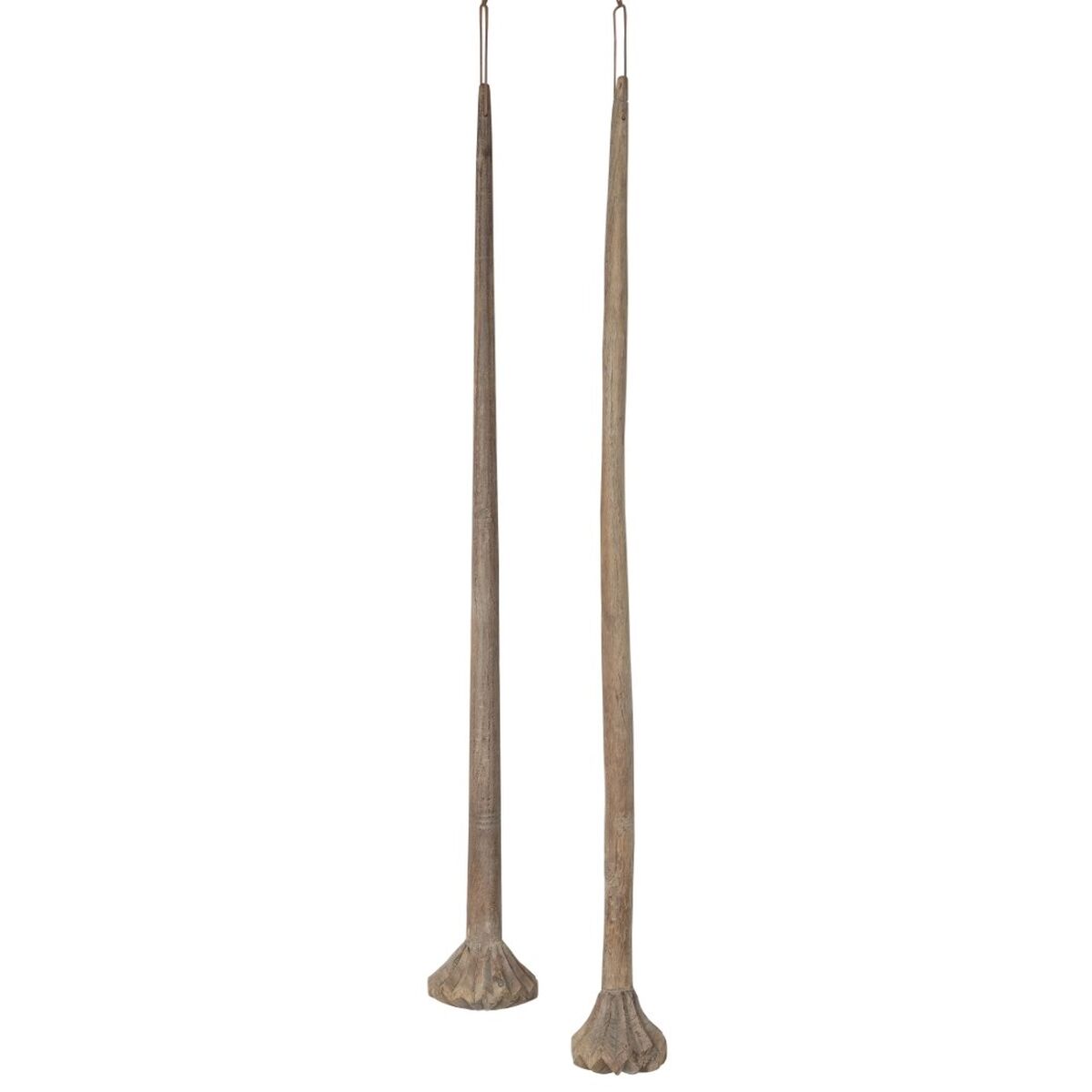 Prydnadsfigur Home ESPRIT Naturell 15 x 15 x 130 cm