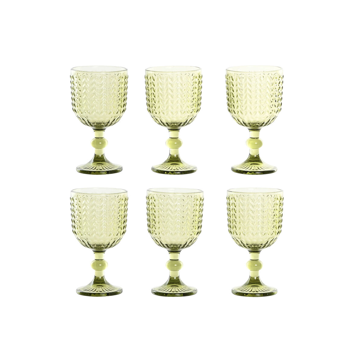 Glasset Home ESPRIT Grön Glas 380 ml (6 antal)