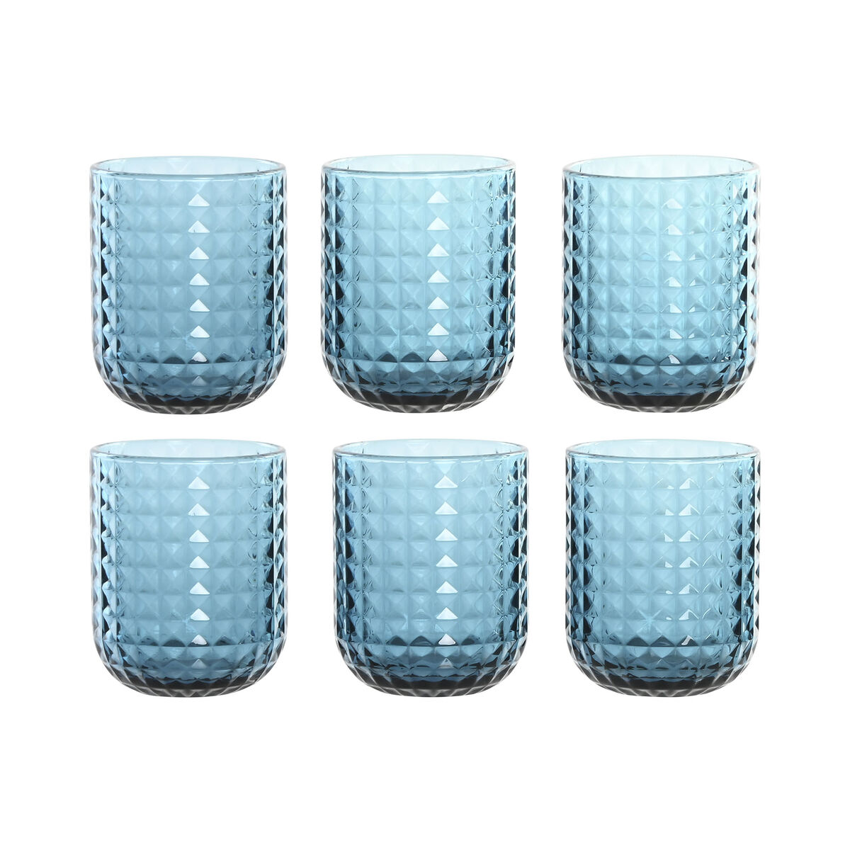 Glasset Home ESPRIT Blå Glas 275 ml (6 antal)