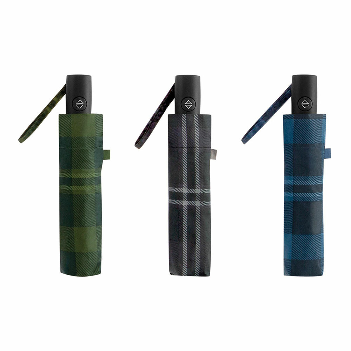 Hopfällbart paraply C-Collection Clima Pongee Automatisk 7 Pinnar (Ø 56 cm)