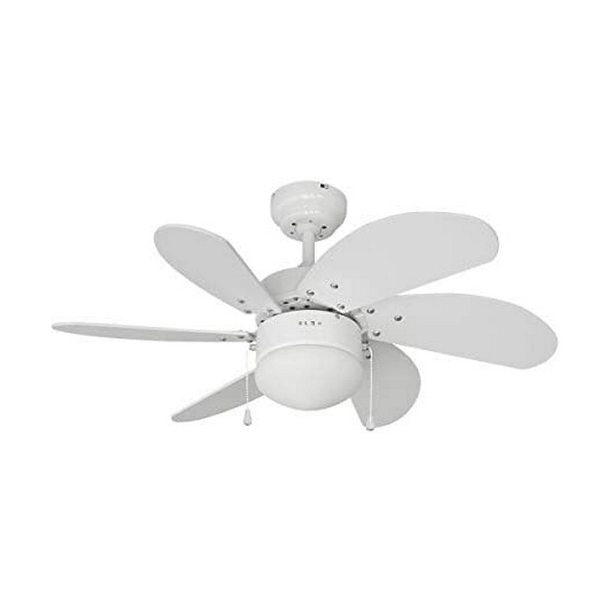 Takfläkt med belysning EDM 33985 Aral Vit 50 W