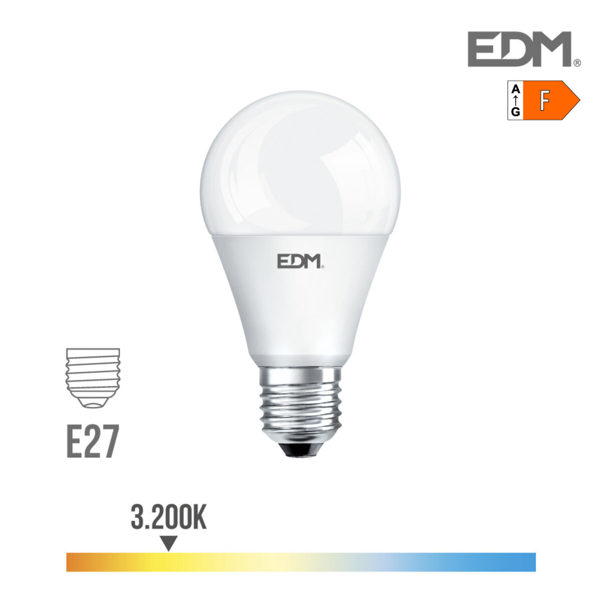 LED-lampa EDM 98709 F 20 W 180 W 128 W E27 2100 Lm Ø 6,5 x 12,4 cm Ø 6,5 x 12,5 cm (3200 K)