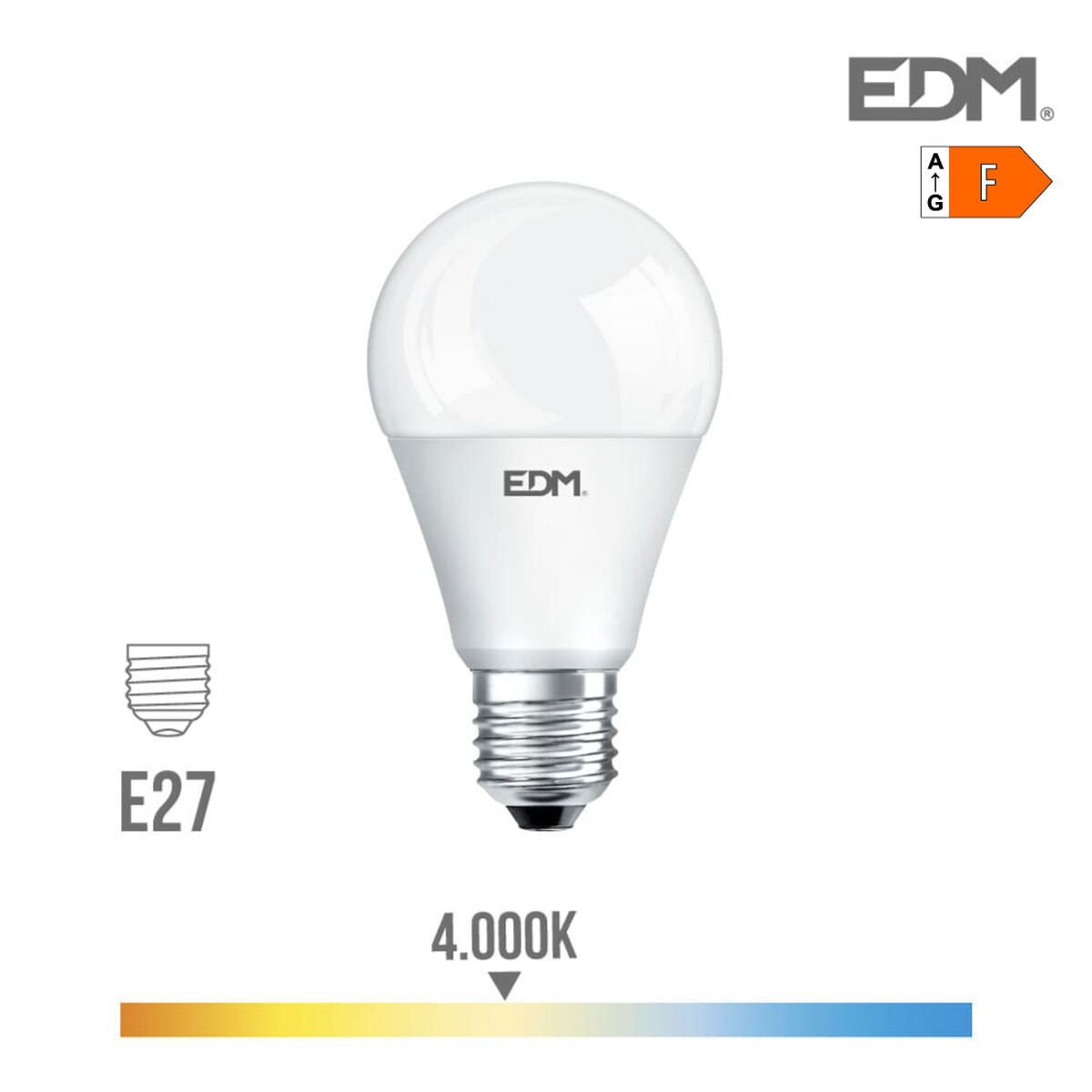 LED-lampa EDM 98712 F 20 W 180 W E27 2100 Lm Ø 6,5 x 12,4 cm Ø 5,9 x 11 cm (4000 K)