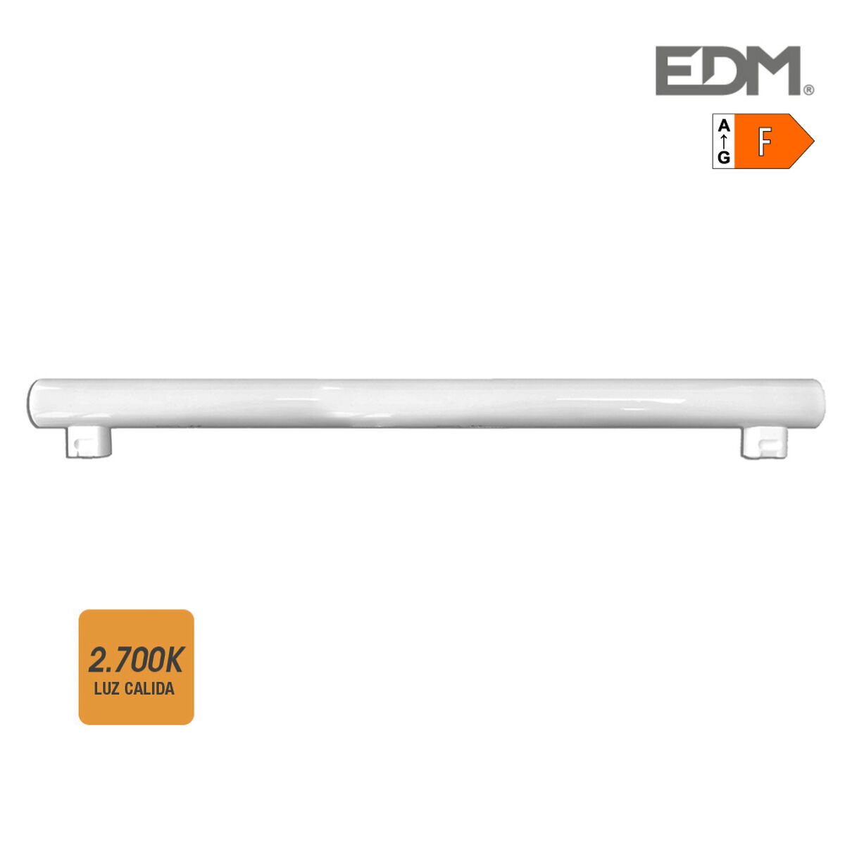 LED Tub EDM 98808 Linestra F 60 W 9 W S14S 700 lm 810 Lm Ø 3 x 50 cm (2700 K)