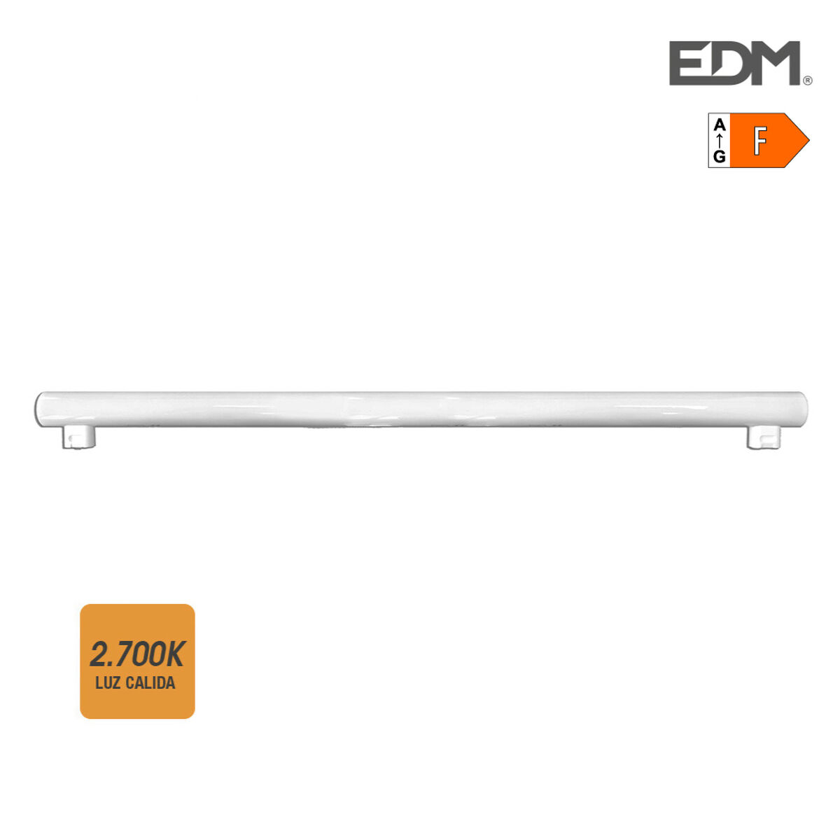 LED Tub EDM 98809 Linestra F 18 W 120 W 115 W S14S 1800 Lm 1450 Lm Ø 3 x 100 cm (2700 K)