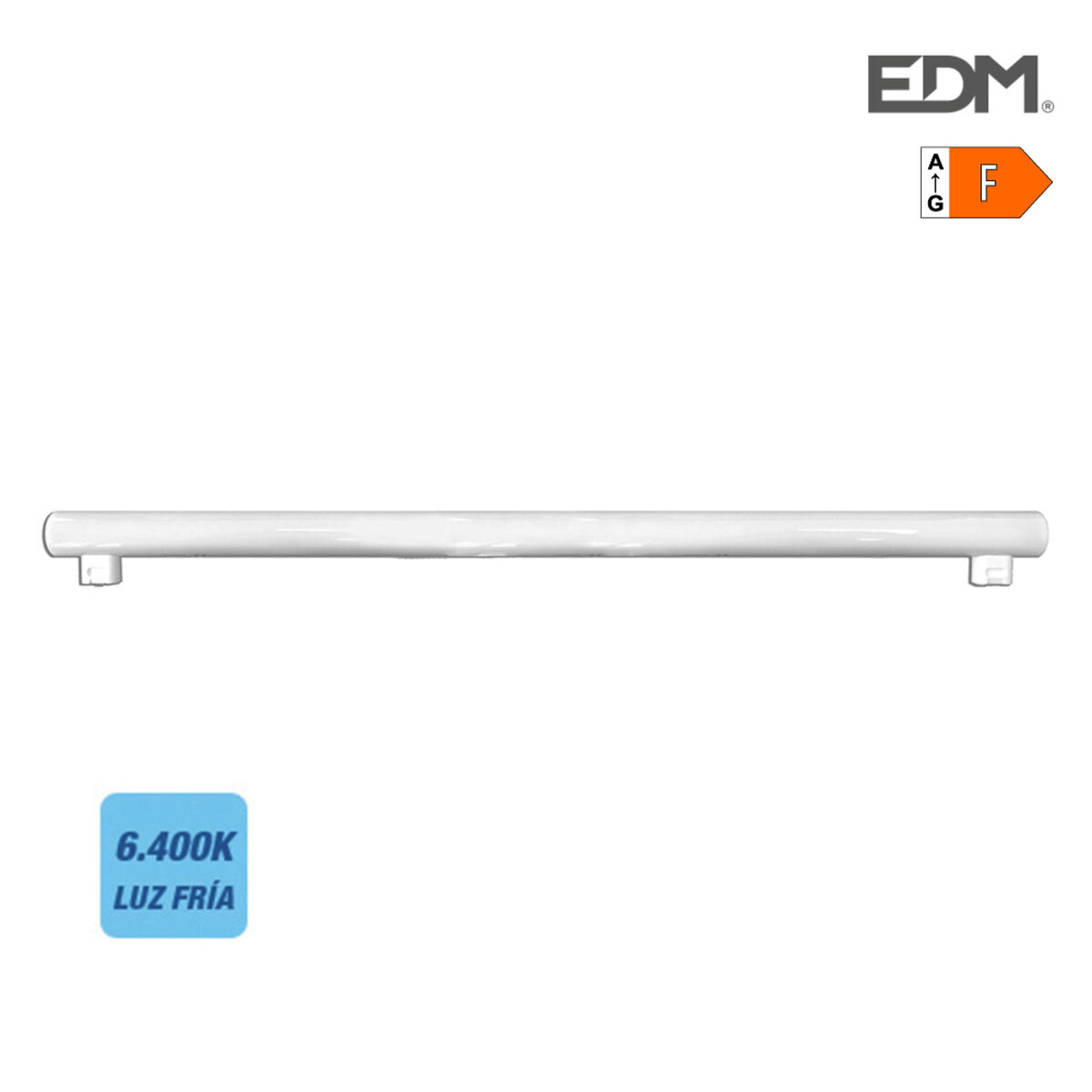 LED Tub EDM 98824 Linestra F 18 W 120 W 115 W S14S 1800 Lm 1450 Lm Ø 3 x 100 cm (6400 K)