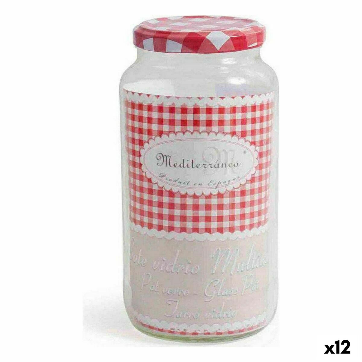 Burk Mediterraneo Flera användningsområden 935 ml Glas (12 antal)