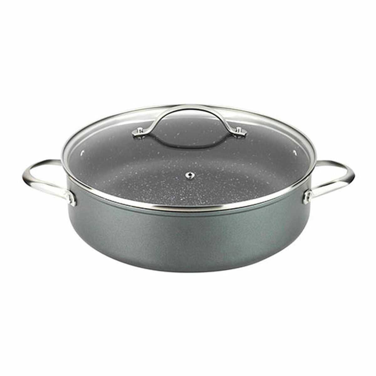 Kastrull med lock Fagor Grå Ø 28 cm Smitt aluminium