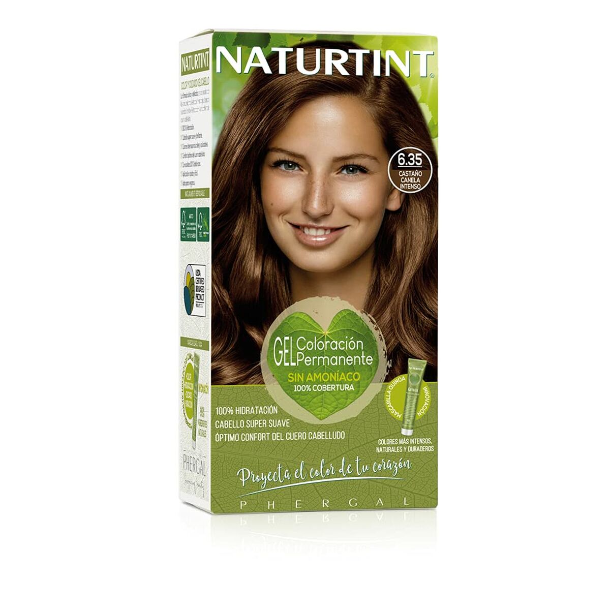 Permanent hårfärg Naturtint Naturtint 6.35 castaño canela intenso Utan ammoniak (170 ml)