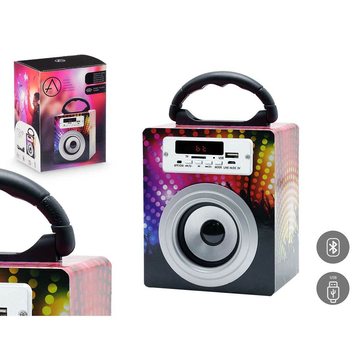 Bluetooth Högtalare KBQ-02 Multicolour