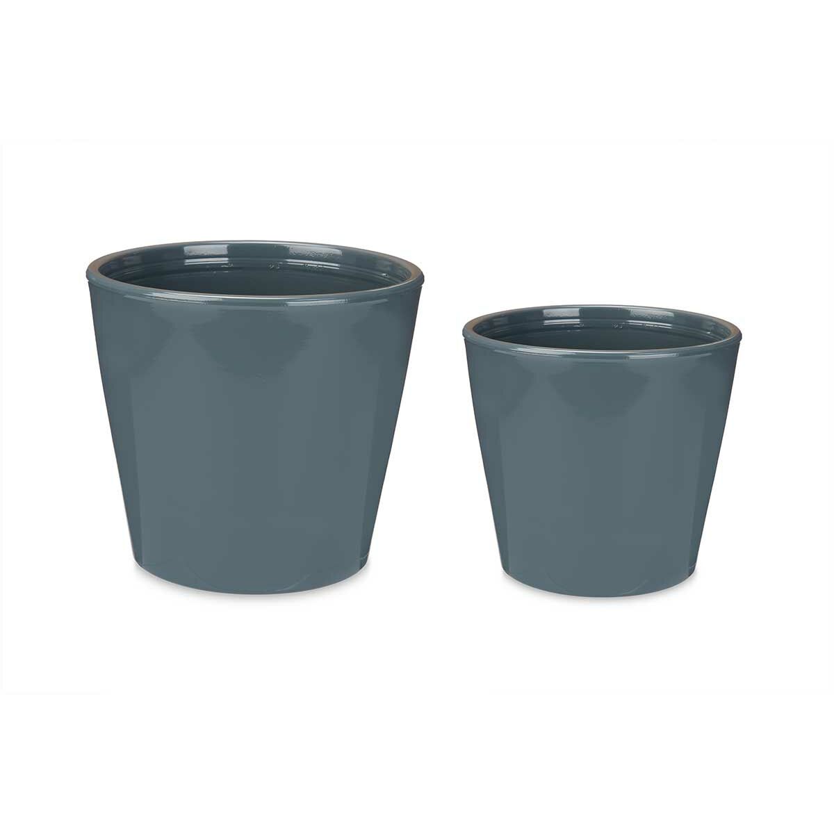 Krukset Ibergarden LINCE-22-28-A Antracitgrå Lera Ø 22 cm Ø 28 cm 2 Delar
