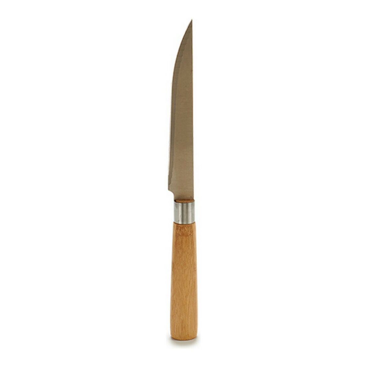 Kökskniv Kinvara KT116042D Brun Silvrig Bambu Rostfritt stål 2 x 24 x 2 cm