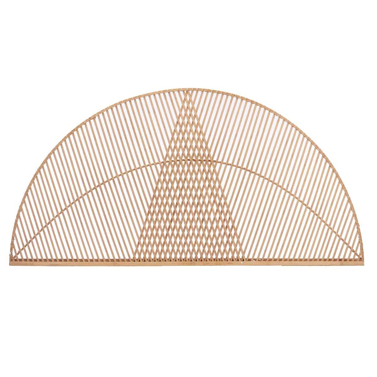 Sänggavel Triangel Brun Rattan 160 x 80,5 x 2 cm