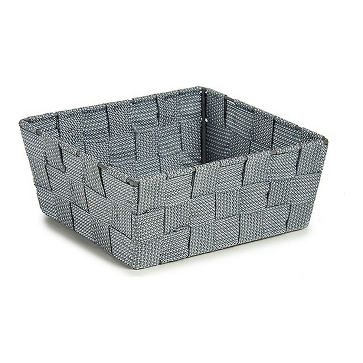 Korg Kipit A3-6929A9 Grå Tyg Flätning 18 x 8 x 21 cm